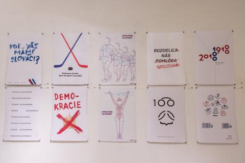100. výročie Československa (1918 - 2018) očami českých a slovenských študentov grafického dizajnu